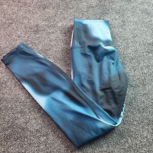 Nike Yoga Dri-FIT Women's Leggings Blue Tie Dye Workout Running Tights Small‎